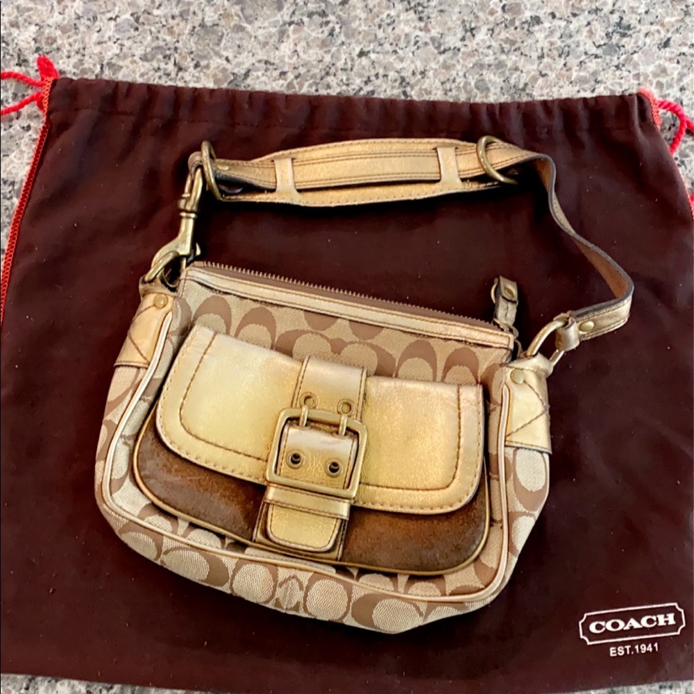 COACH Mini Bag In Signature Canvas